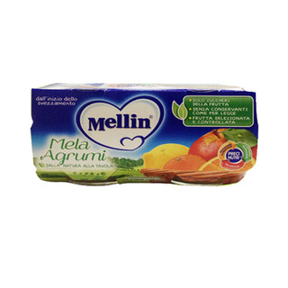 Mellin 美林 果泥 意大利版 3段 苹果橙子味 100g*12罐