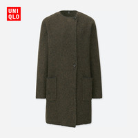  UNIQLO 优衣库 411746 羊毛混纺针织大衣