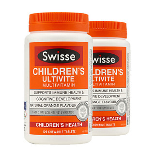 Swisse 瑞思 儿童多种维生素咀嚼片 120片*2瓶 海外购