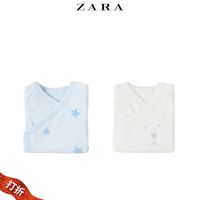 ZARA 婴儿印花连体衣 2件套