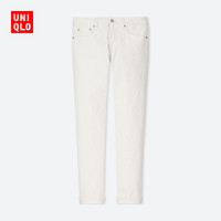  UNIQLO 优衣库 409656 男士弹力水洗牛仔裤 (白色、170/82A)