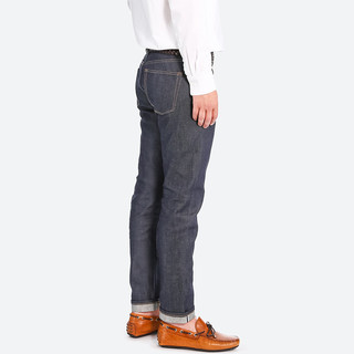  UNIQLO 优衣库 409656 男士弹力水洗牛仔裤 (白色、175/86A)