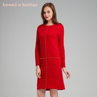  bread n butter 面包黄油 6WB0BNBDRSK777 钉珠针织连衣裙