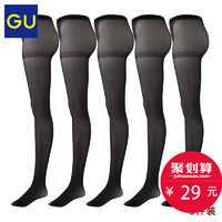  GU 极优 296297 40D连裤袜 5件装