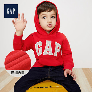 Gap 盖璞 男幼童加绒卫衣连帽衫