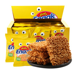 印尼进口（GEMEZ Enaak）小鸡干脆面膨化零食小吃烧烤鸡肉味礼盒整箱装 720g（30g*24袋）