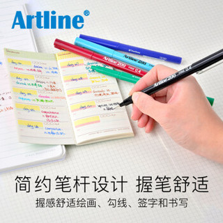 Artline 旗牌 针管笔 0.4mm 黑色 12支/盒