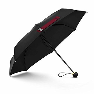  榕力 OLYCAT系列 五折晴雨伞 黑胶款黑色