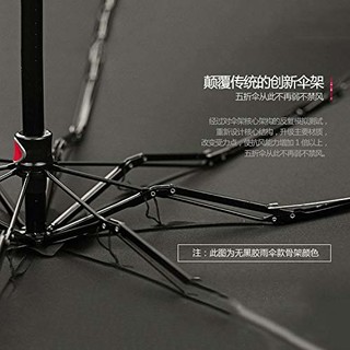  榕力 OLYCAT系列 五折晴雨伞 黑胶款黑色