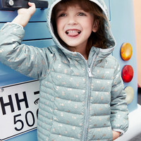 Gap 盖璞 女童碎花连帽羽绒服