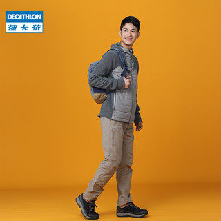 DECATHLON 迪卡侬 Arpenaz Hybrid 运动连帽休闲外套 男士烟灰 M码