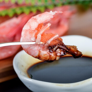 海买 熟冻加拿大北极甜虾 腹籽率75%-80% (90-120只  1kg)