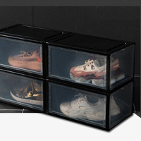 BAOCHAO 宝巢 AJ透明收纳鞋盒 黑色 单个装