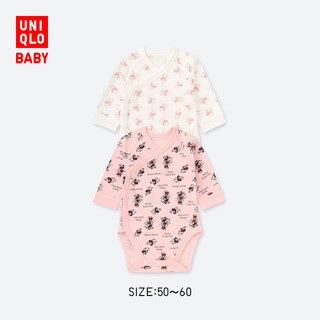  UNIQLO 优衣库 411982 婴儿圆领连体装 2件装