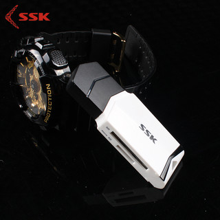SSK 飚王 SCRM601 usb3.0高速多合一读卡器 白色601