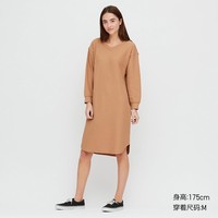 UNIQLO/优衣库  女装 华夫格V领连衣裙(长袖) 422510