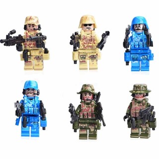 KAZI 开智 军事部队系列 CSF穿越火线6款 积木玩具