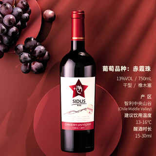 SIDUSWINE 星得斯 Hope(R)系列 2019年 赤霞珠干红葡萄酒 750ml