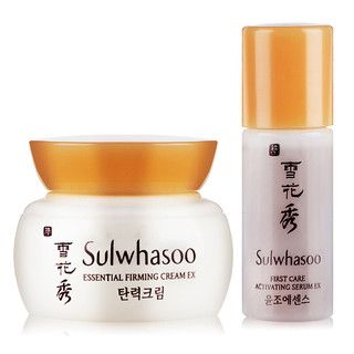 Sulwhasoo 雪花秀 小样组合套装 弹力面霜 5ml*5支+润燥精华 4ml*5支