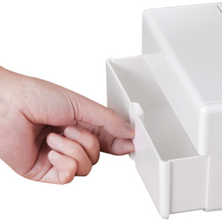 MINISO 名创优品 多功能带镜子可收纳纸巾盒