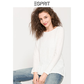 ESPRIT 097EE1K088 女士荷叶边T恤