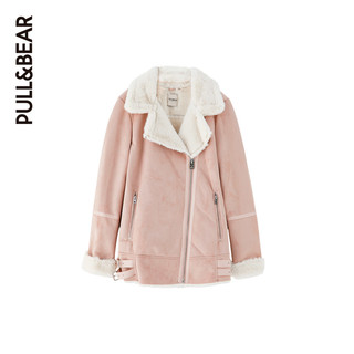 PULL＆BEAR  09711204 女士翻毛机车夹克