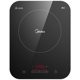 美的（Midea）电磁炉 恒匀火188mm聚能大线圈盘 滑控火力 哑光防滑面板 C22-WH2235