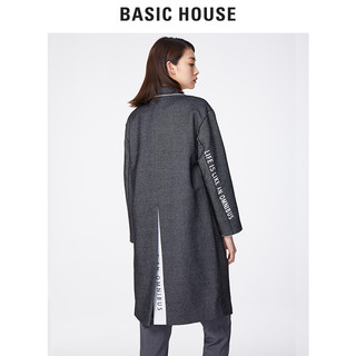 BASIC HOUSE 百家好 HRCA121A 女士羊毛混纺大衣