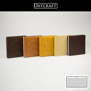 Daycraft 德格夫 曲奇饼干系列 方型横线笔记本 芝士饼干