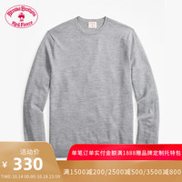 Brooks Brothers 布克兄弟 1000046826 男士圆领绵羊毛毛衣 灰色 S
