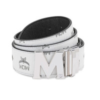 MCM MXB6SVI91WT130 男士M字印花皮带