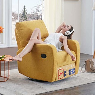 芝华仕 339D 手动可躺可摇可转单椅 柠檬黄 