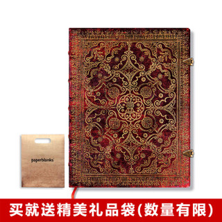 Paperblanks Equinoxe昼夜之冠系列 复古手帐本 大号 胭脂红