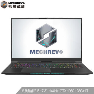 MECHREVO 机械革命 X8Ti Plus 17.3英寸游戏本（i5-8300H、8GB、128GB+1TB、GTX1060、144Hz）