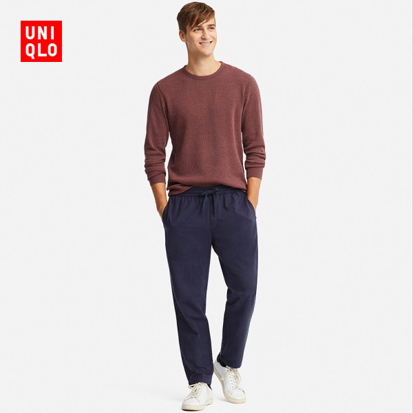 uniqlo 优衣库 411444 男士法兰绒长裤