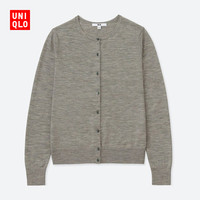 UNIQLO 优衣库 408708 精纺美利奴圆领开衫