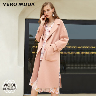 Vero Moda 318327502A 100%羊毛双面呢毛呢大衣