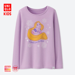 UNIQLO 优衣库 412534 女童HEATTECH Extra Warm圆领T恤