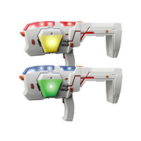 欢乐加LaserX系列电动声光仿真双支玩具枪-攻防战折叠版