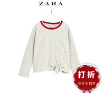 ZARA 00283701803 女童结饰罗纹T恤