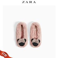 ZARA 儿童刺绣居家鞋 迪士尼米妮