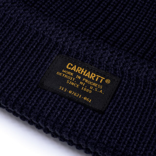 Carhartt WIP配饰LOGO字母标签翻边毛线针织帽冷帽023684D