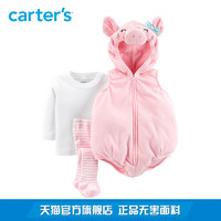 Carter's 女宝宝连体衣连裤袜T恤三件套