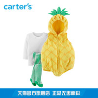 Carter's 女宝宝连体衣长袖T恤三件套