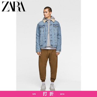 ZARA 05575390406 男士绒毛内衬牛仔外套  