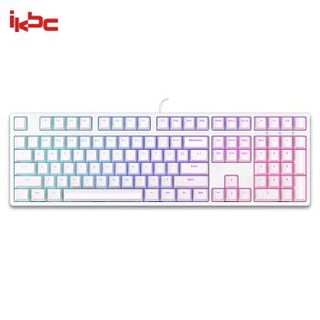 ikbc typeman F410 108键  机械键盘 RGB背光 cherry银轴 白色