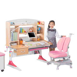心家宜 M617+M200 儿童学生卧室纯实木桌椅套装
