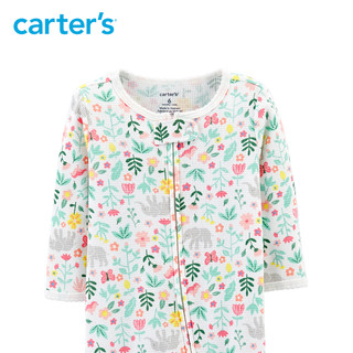 Carter's 女宝宝全棉包脚连体衣