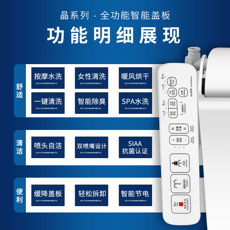 INAX 伊奈 1806+7BL1 一体式马桶+智能马桶盖套装