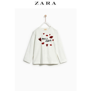 ZARA 01165705712 女童巴黎图案T恤